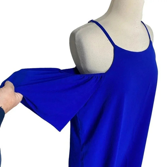 Charming Charlie L royal cold shoulder dress‎ - Picture 3 of 7